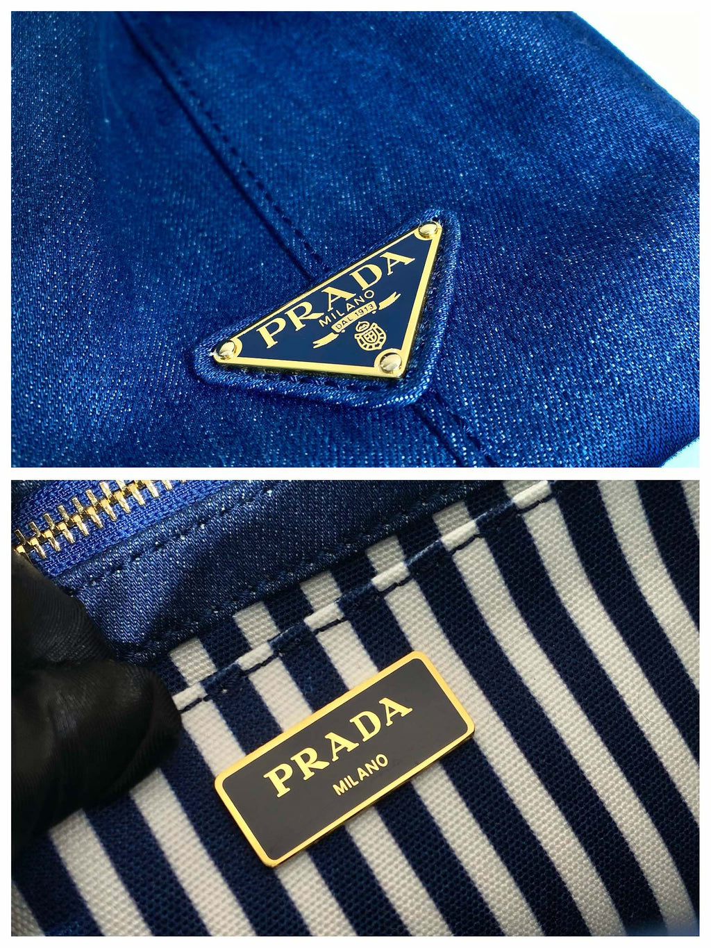 ＰＲＤＡ GIARDINIERA SMALL TOTE BLUE
