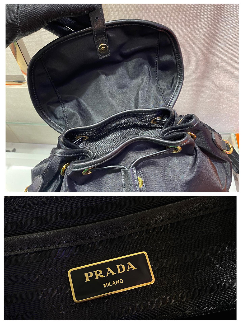 ＰＲＤＡ RE-NYLON BACKPACK BLACK