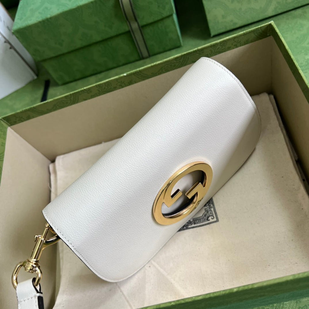 ＧＣＣＩBLONDIE LEATHER SHOULDER BAG WHITE