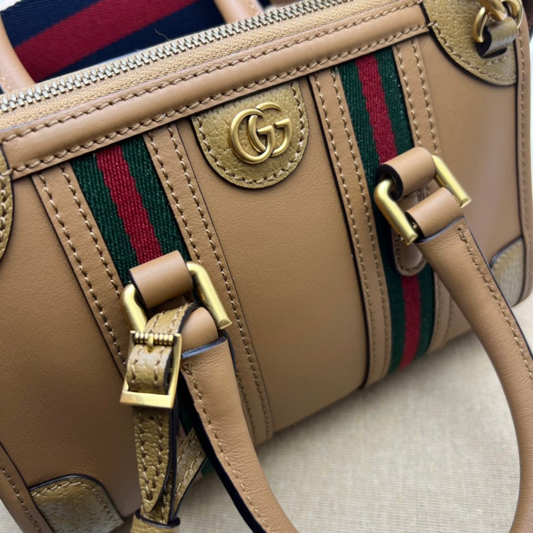 ＧＣＣＩGG SMALL TOP HANDLE BAG TAUPE BROWN