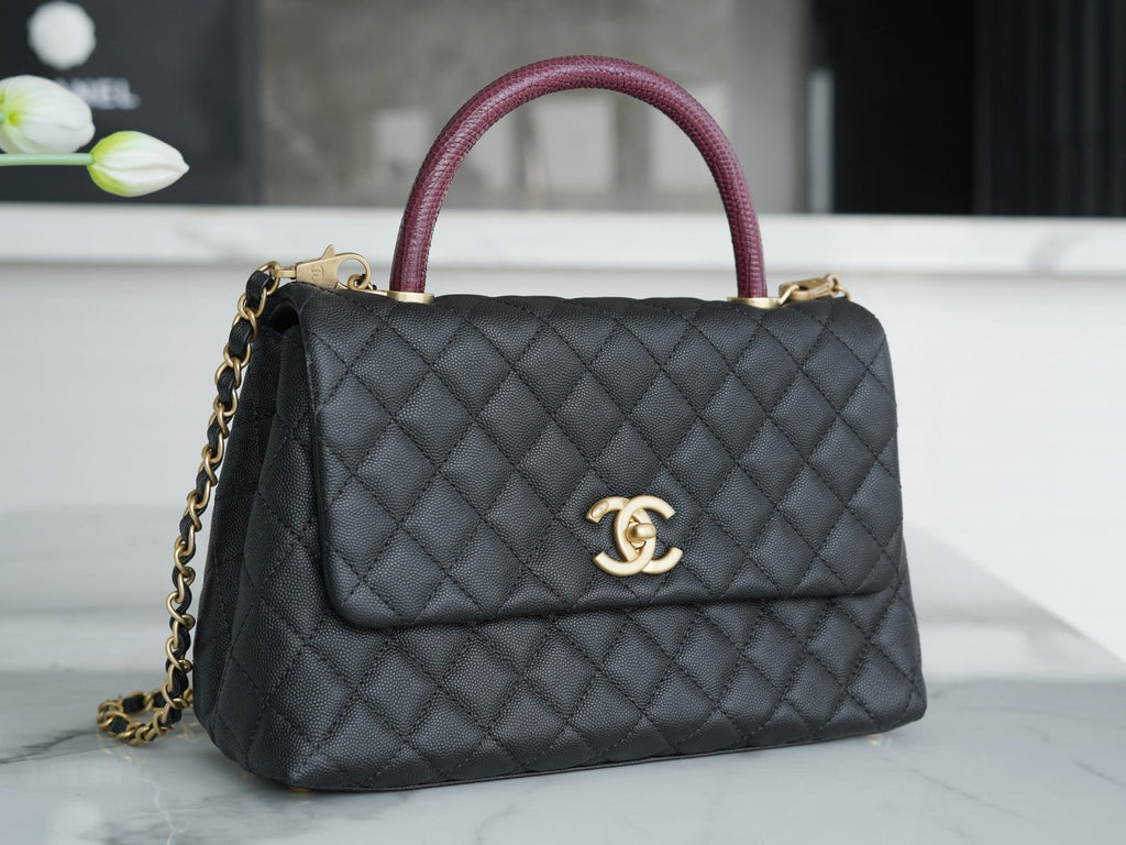 ＣＨＮＥＬCOCO HANDLE BAG BLACK