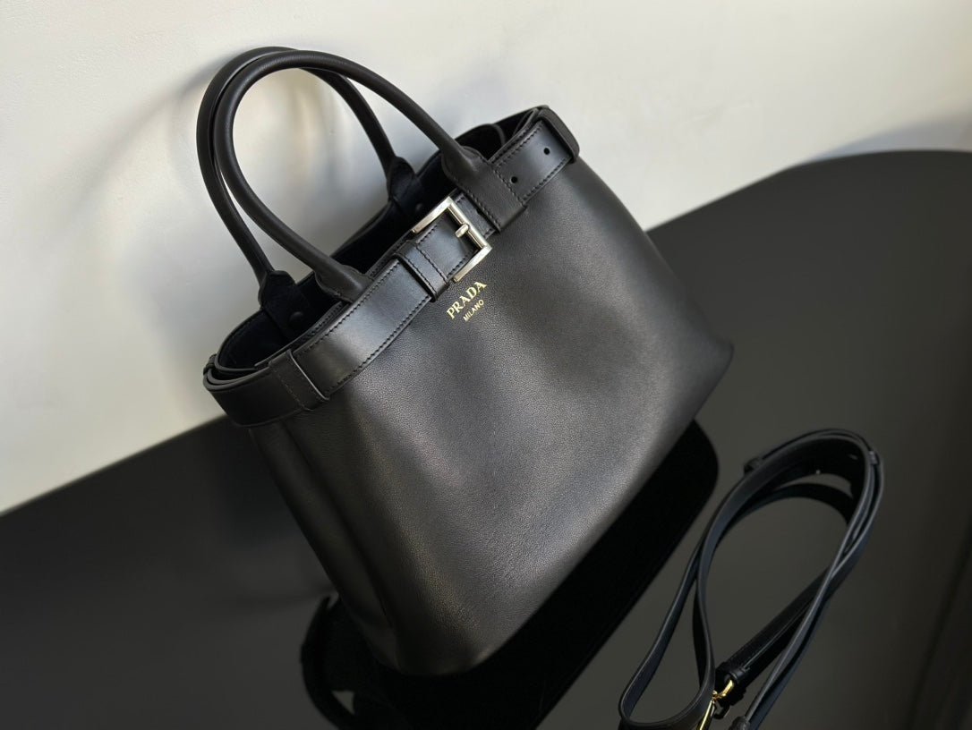 ＰＲＤＡ BUCKLE SMALL LEATHER HANDBAG WITH BELT