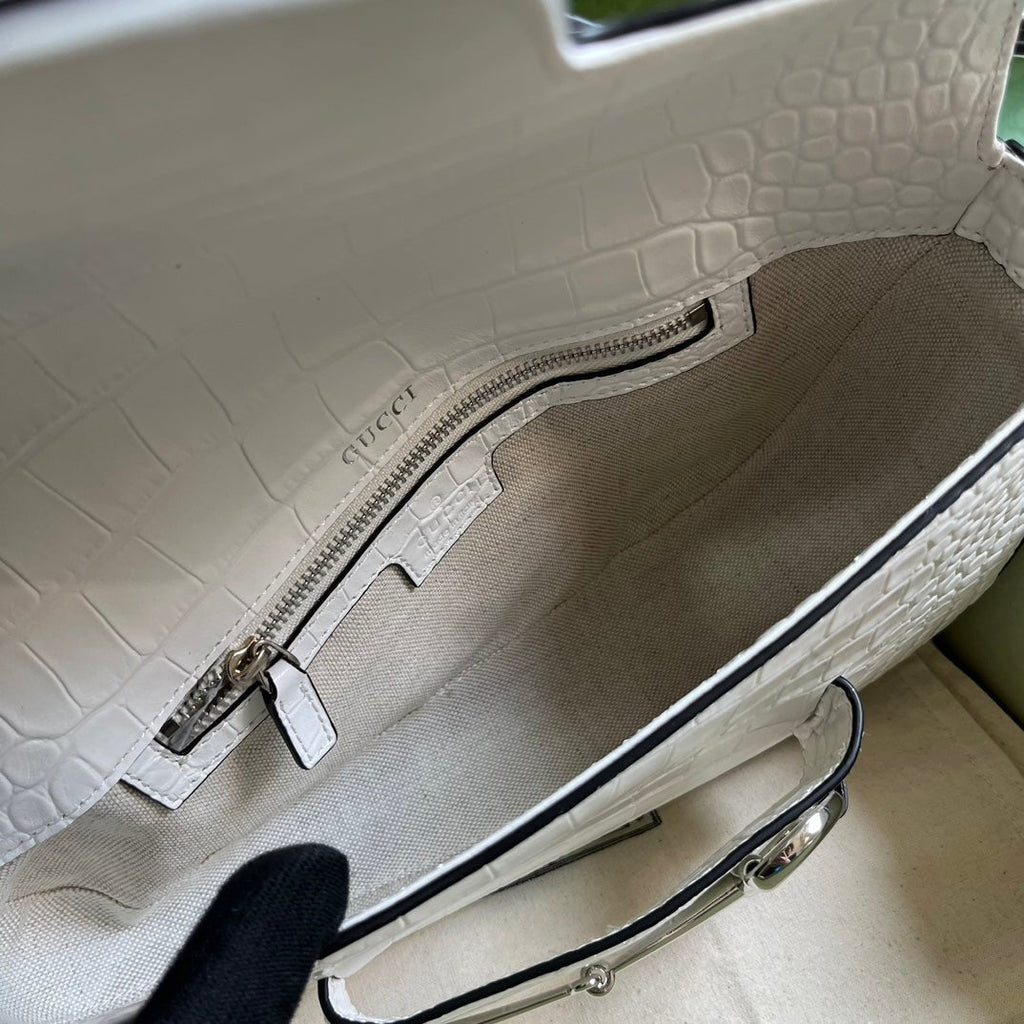 ＧＣＣＩHORSEBIT 1955 SMALL SHOULDER BAG WHITE