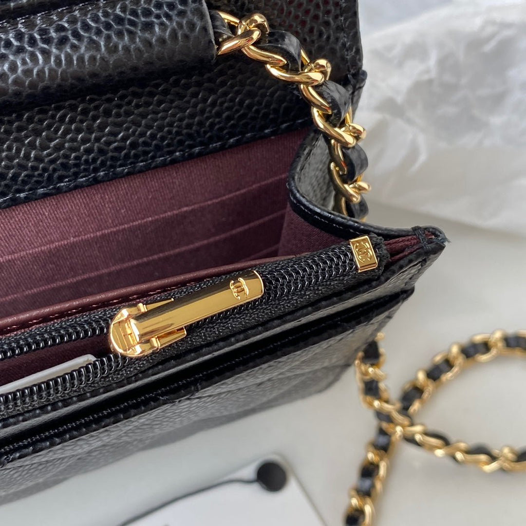 ＣＨＮＥＬCLASSIC WALLET ON CHAIN BLACK