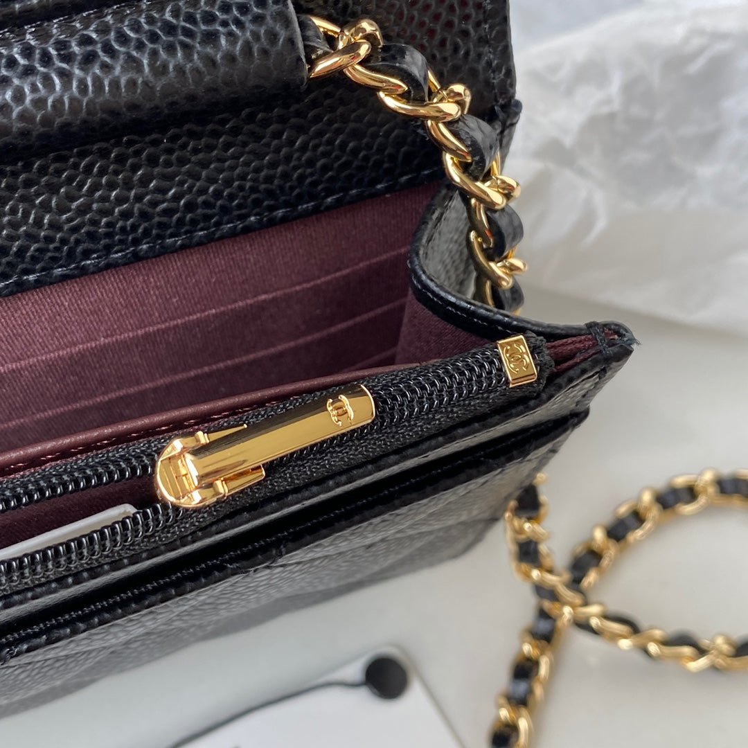 ＣＨＮＥＬCLASSIC WALLET ON CHAIN BLACK