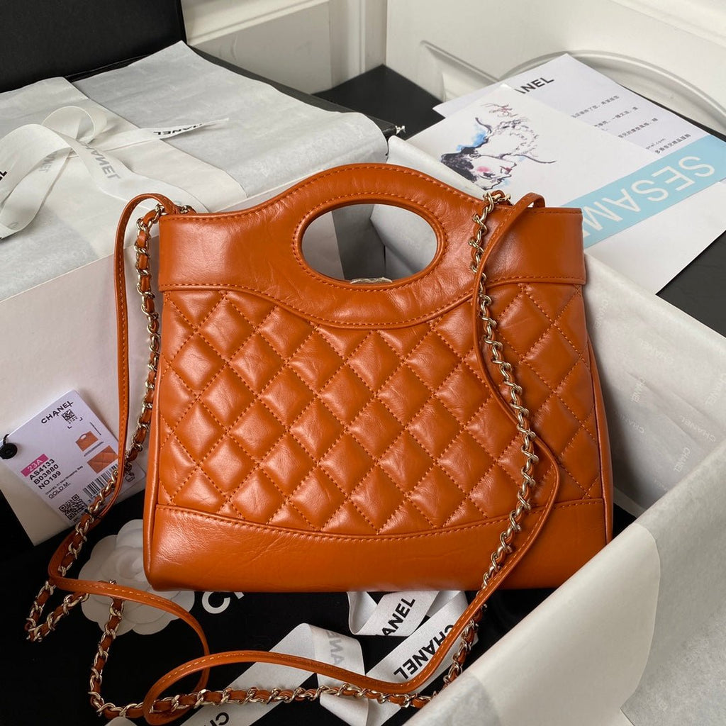 ＣＨＮＥＬ31 MINI SHOPPING BAG BROWN