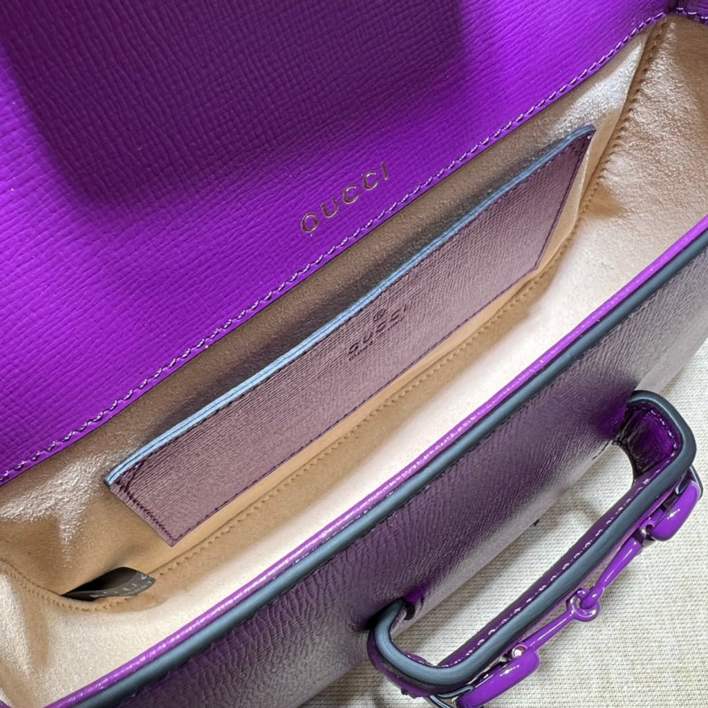 ＧＣＣＩHORSEBIT 1955 SHOULDER SMALL BAG VIVID VIOLET