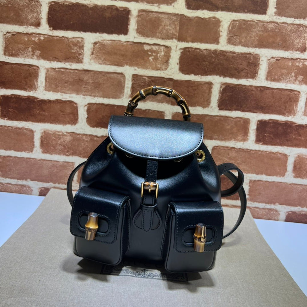 ＧＣＣＩSMALL BAMBOO BACKPACK BLACK
