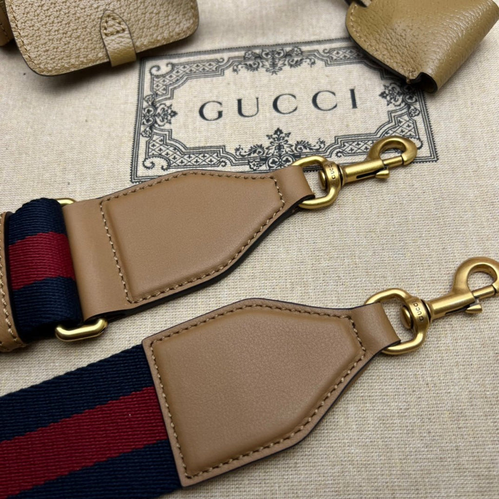 ＧＣＣＩGG SMALL TOP HANDLE BAG TAUPE BROWN