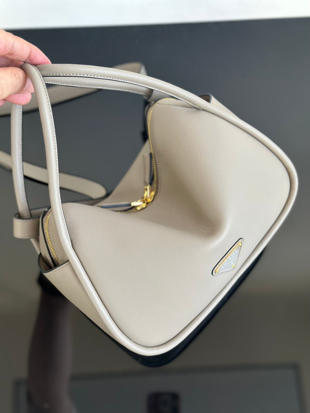 ＰＲＤＡ DARLING LEATHER HANDBAG CLAY