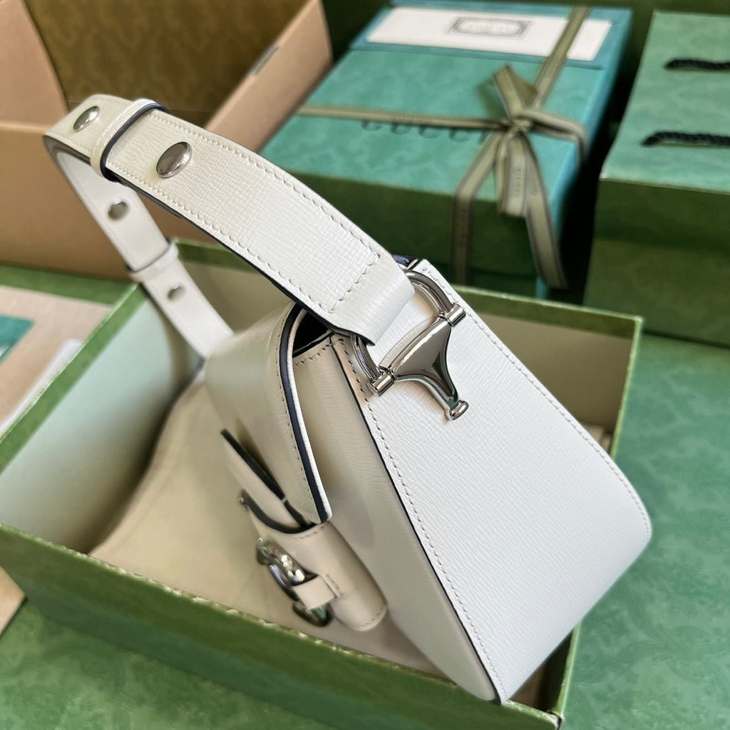 ＧＣＣＩHORSEBIT 1955 SMALL SHOULDER BAG WHITE