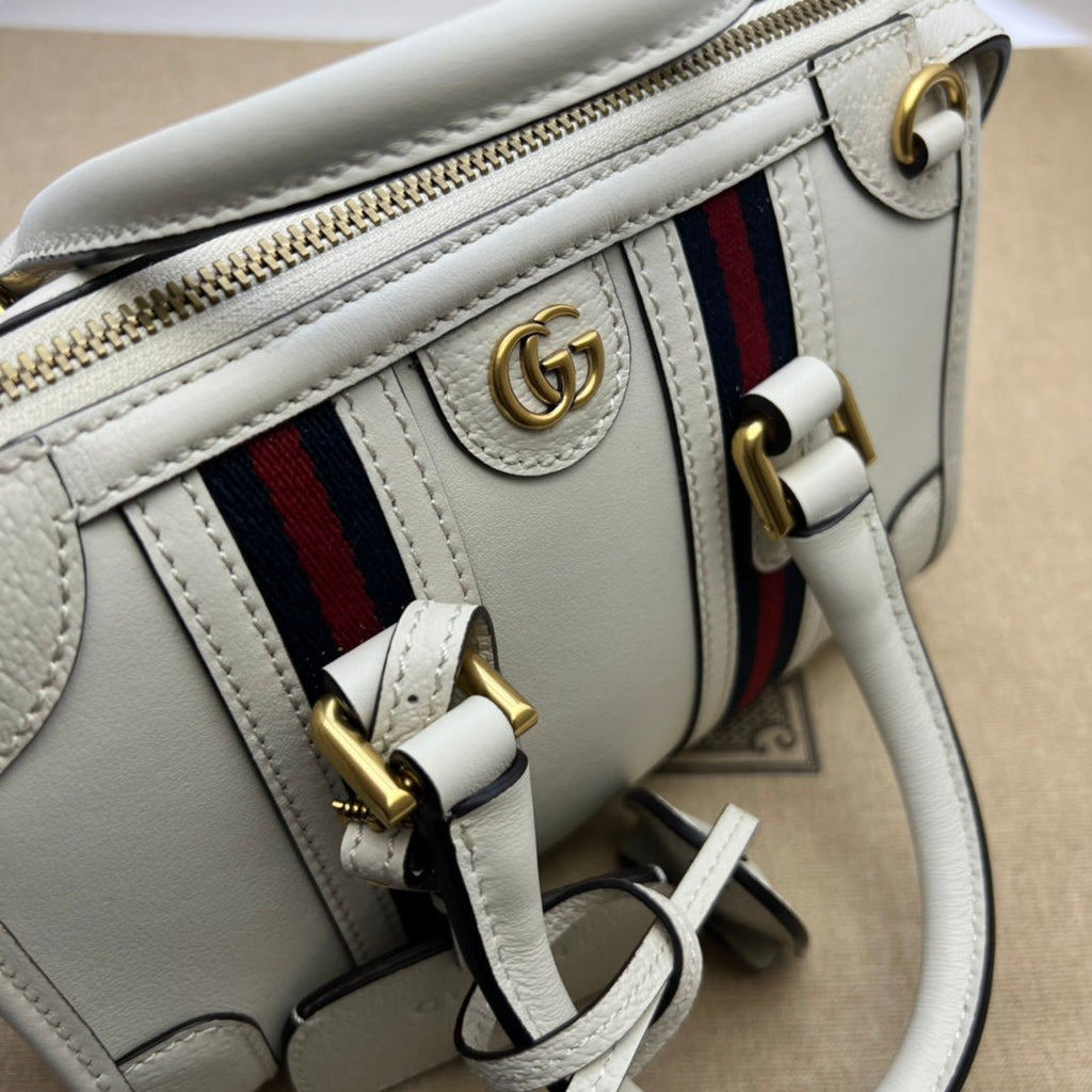 ＧＣＣＩGG SMALL TOP HANDLE BAG WHITE