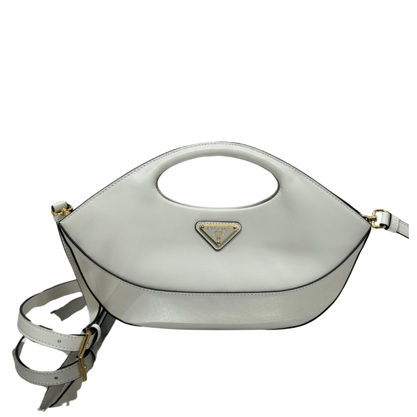 ＰＲＤＡ LEATHER TOTE BAG WHITE