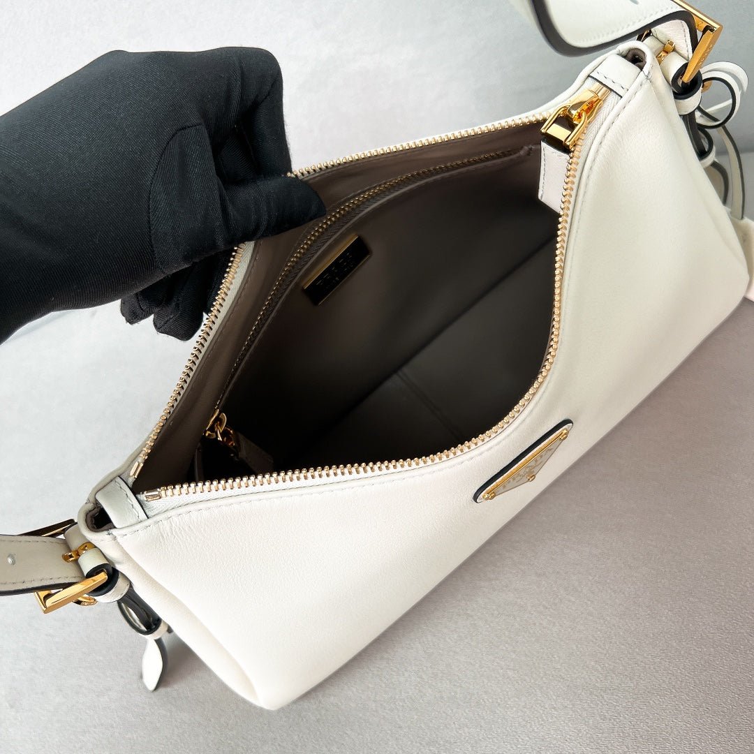 ＰＲＤＡ AIMÉE LARGE LEATHER SHOULDER BAG WHITE