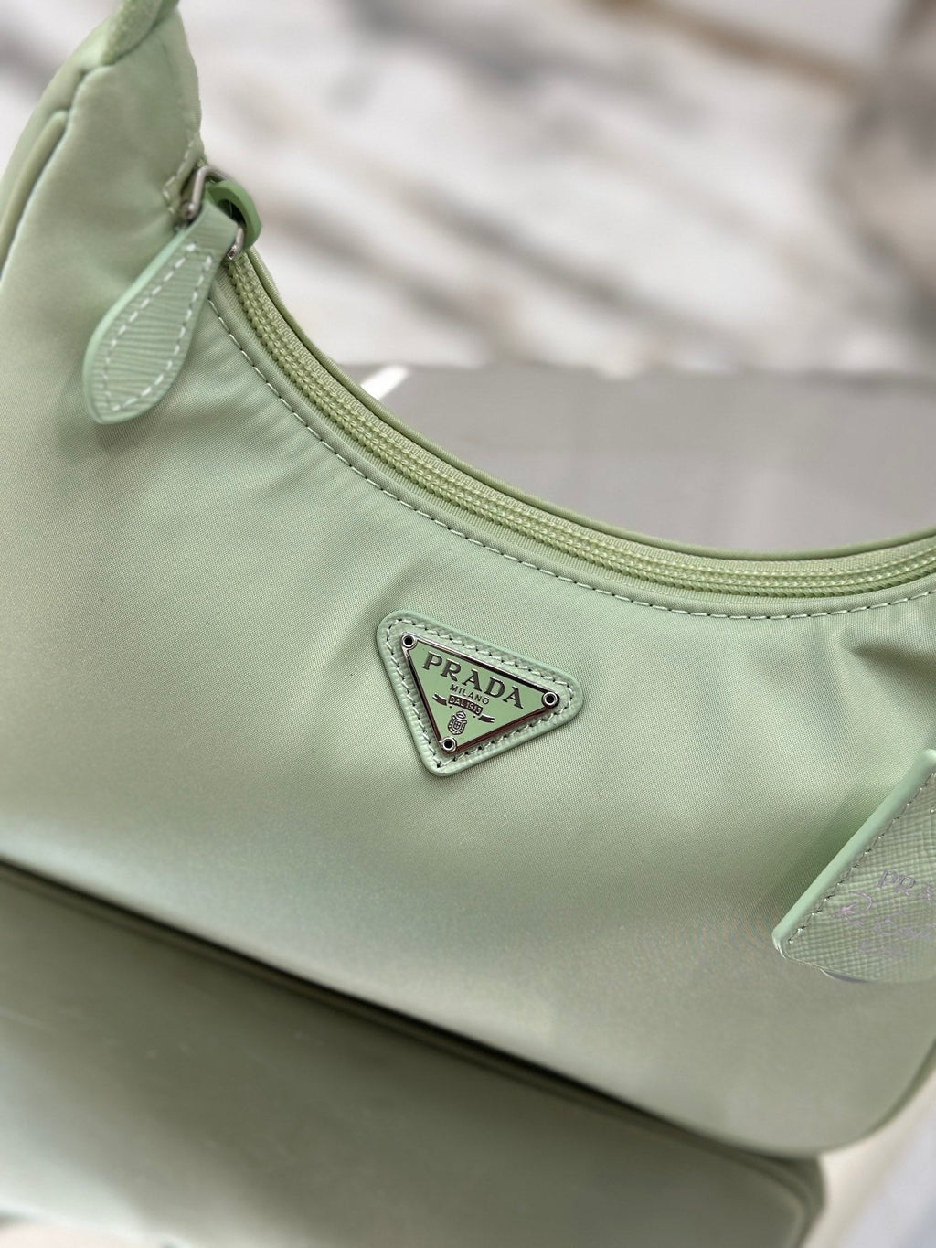 ＰＲＤＡ RE-NYLON PRDA RE-EDITION 2000 MINI-BAG LIGHT GREEN