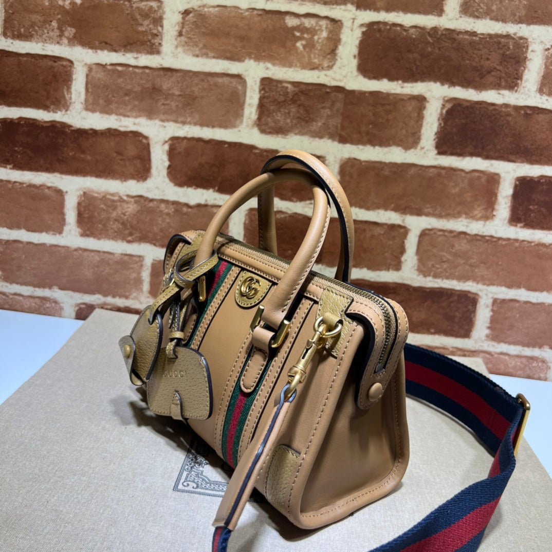ＧＣＣＩGG SMALL TOP HANDLE BAG TAUPE BROWN