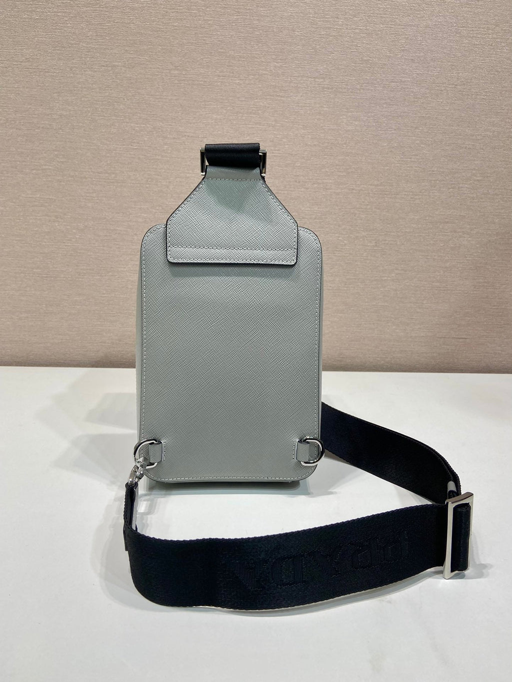 ＰＲＤＡ BRIQUE SAFFIANO LEATHER BAG GRAY