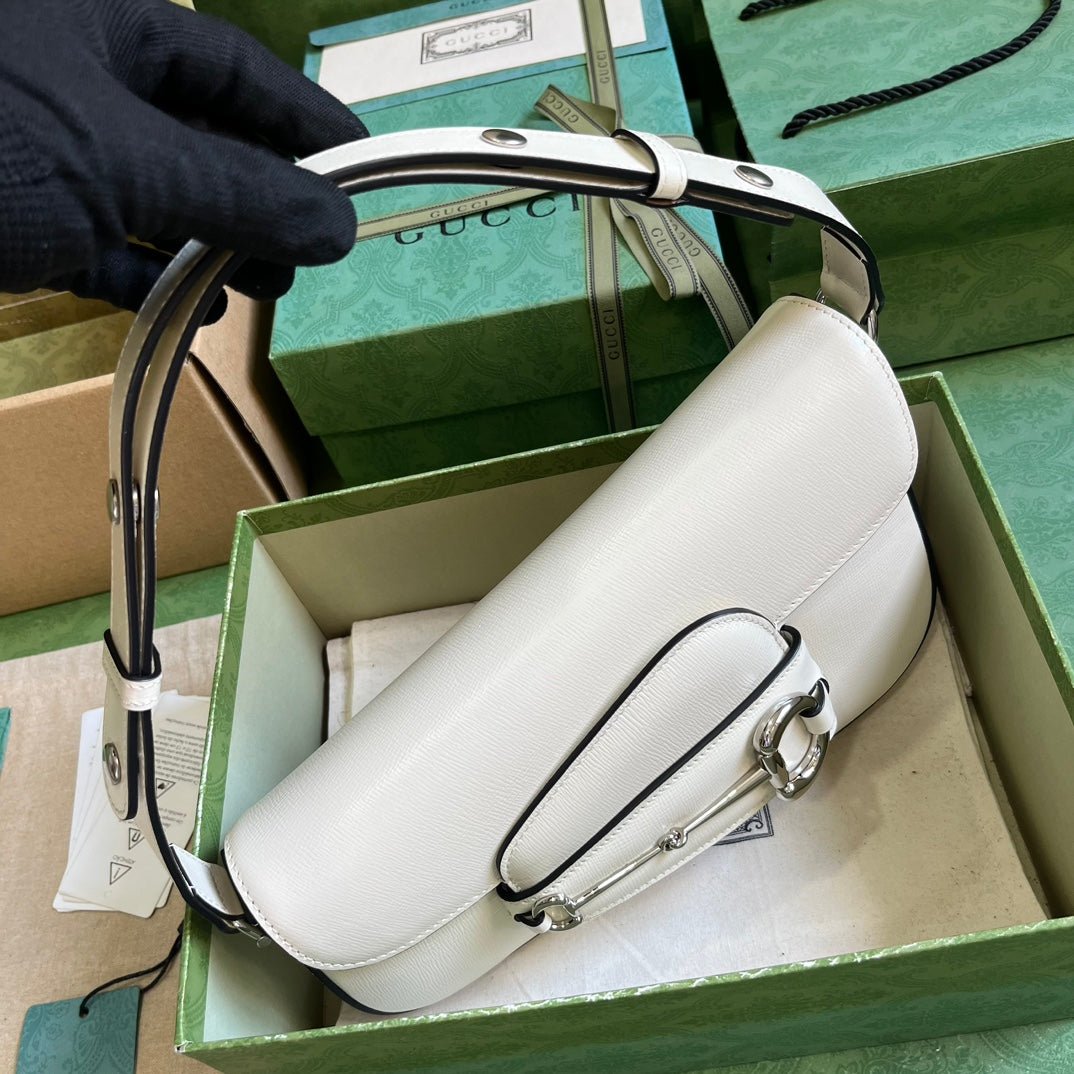ＧＣＣＩHORSEBIT 1955 SMALL SHOULDER BAG WHITE