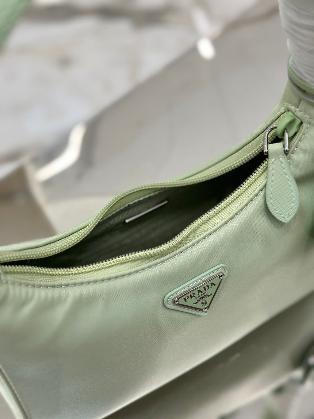 ＰＲＤＡ RE-NYLON PRDA RE-EDITION 2000 MINI-BAG LIGHT GREEN