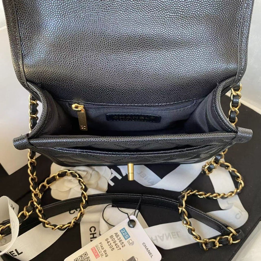 ＣＨＮＥＬ SMALL FLAP BAG WITH TOP HANDLE