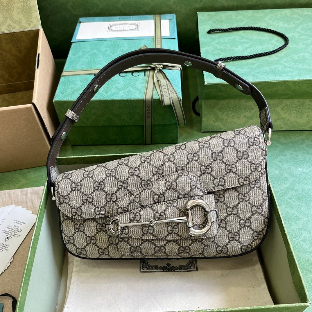 ＧＣＣＩHORSEBIT 1955 SMALL SHOULDER BAG GG CANVAS