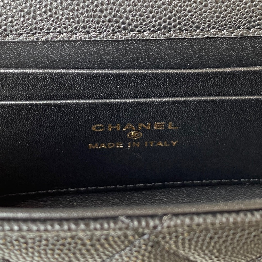 ＣＨＮＥＬCLUTCH WITH CHAIN BLACK