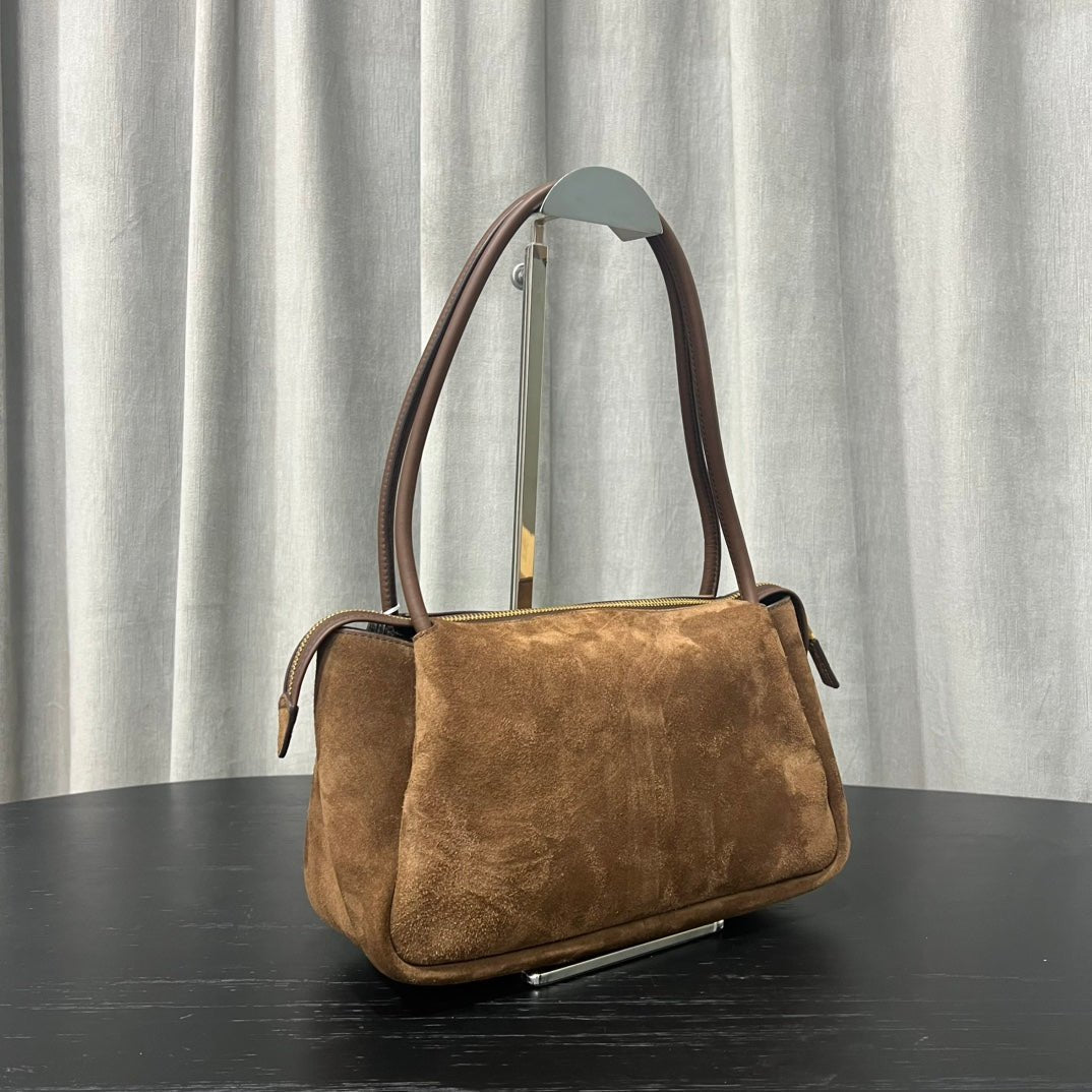 ＰＲＤＡ DARLING MEDIUM SUEDE LEATHER SHOULDER BAG