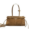 ＰＲＤＡ BONNIE MEDIUM SUEDE HANDBAG CINNAMON