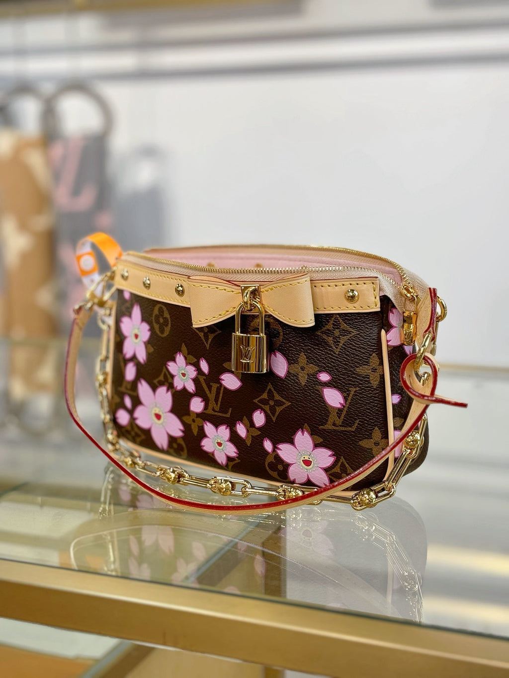 ＬＳ ＶＴＴＯＮ x TM POCHETTE ACCESSOIRES BROWN