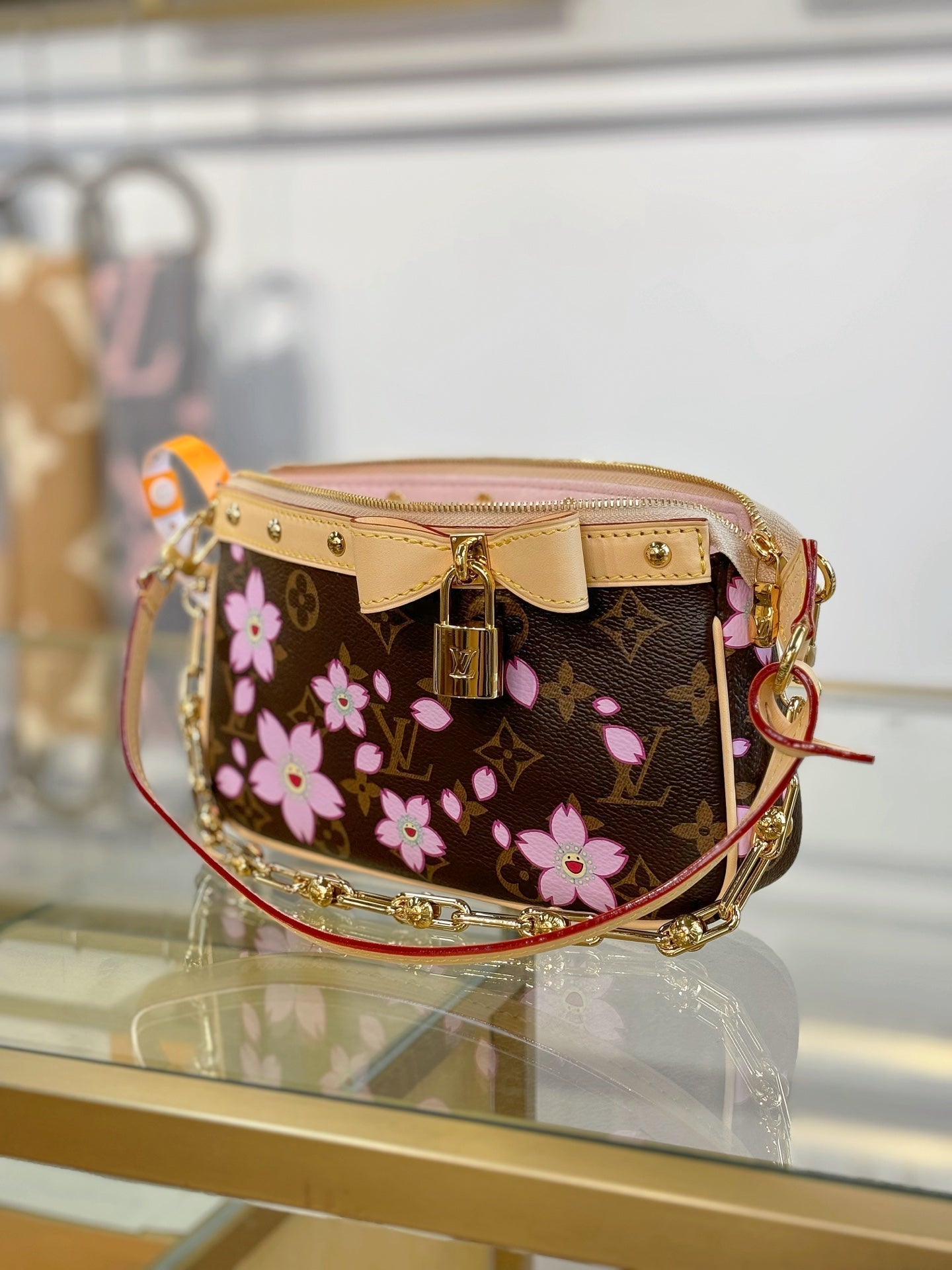ＬＳ ＶＴＴＯＮ x TM POCHETTE ACCESSOIRES BROWN