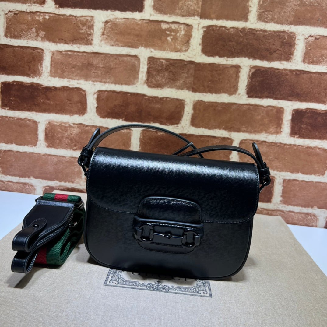 ＧＣＣＩHORSEBIT 1955 SHOULDER SMALL BAG BLACK
