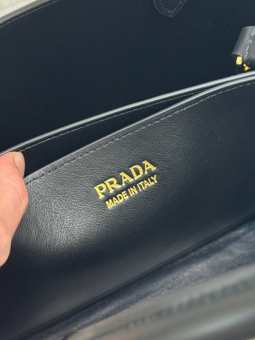 ＰＲＤＡ BUCKLE LEATHER HANDBAG WITH DOUBLE BELT