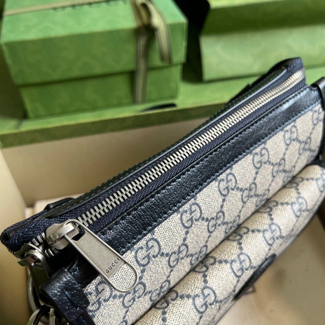 ＧＣＣＩRETRO GG SUPREME MESSENGER BAG BEGIE-BLACK