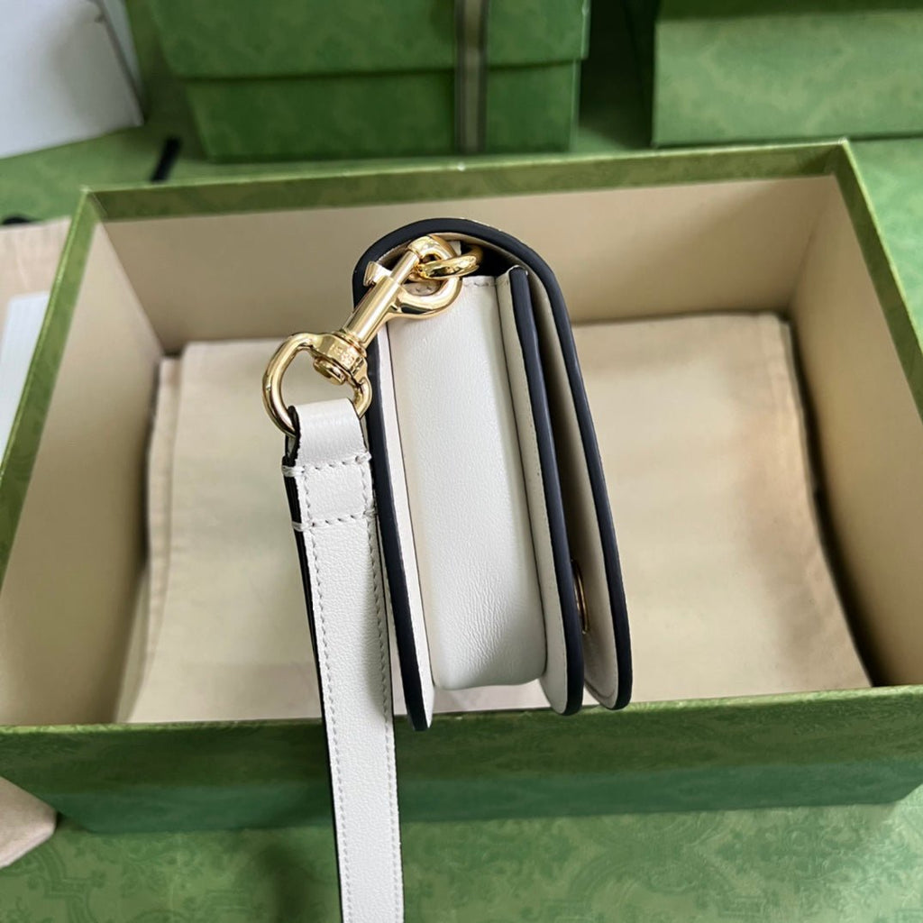 ＧＣＣＩBLONDIE LEATHER SHOULDER BAG WHITE