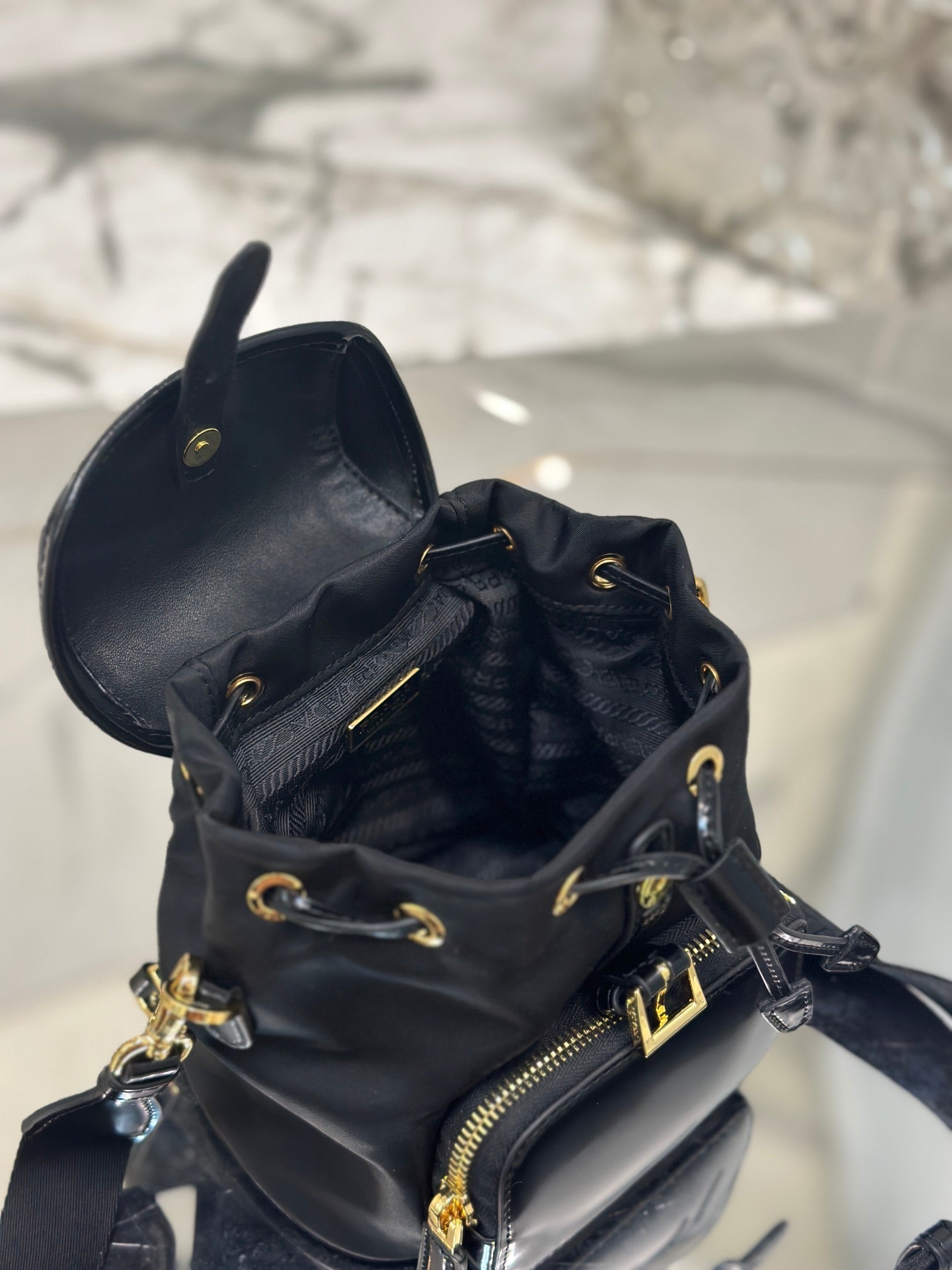 ＰＲＤＡ SMALL RE-NYLON BACKPACK