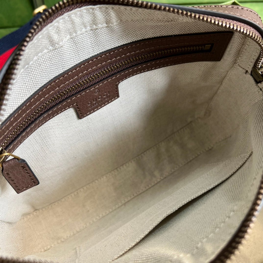 ＧＣＣＩOPHIDIA SMALL CROSSBODY BAG BIEGE-BROWN