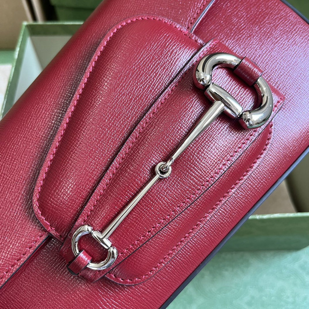 ＧＣＣＩHORSEBIT 1955 SMALL SHOULDER BAG BOLD RED