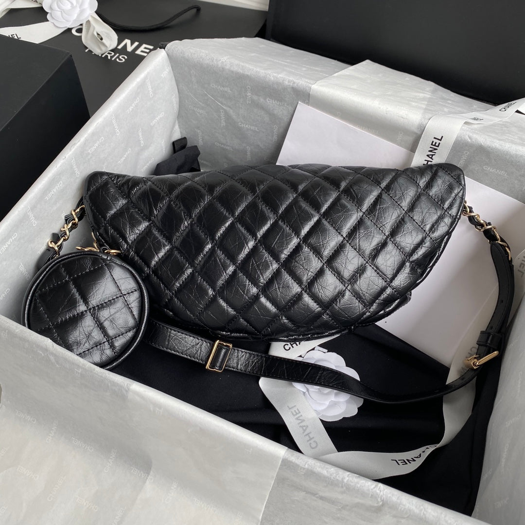 ＣＨＮＥＬWAIST BAG WITH COIN PURSE BLACK