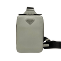 ＰＲＤＡ BRIQUE SAFFIANO LEATHER BAG GRAY