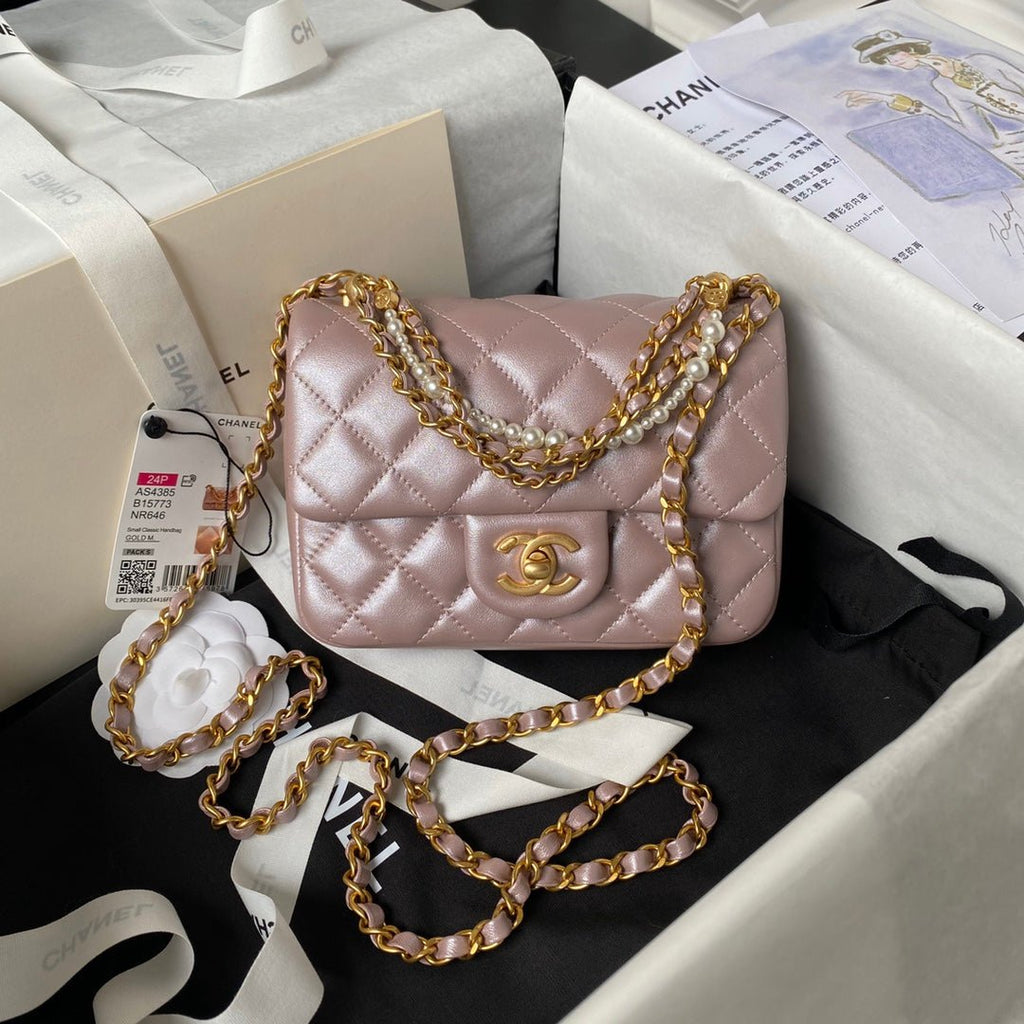 ＣＨＮＥＬ 24P CLASSIC HANDBAG PINK