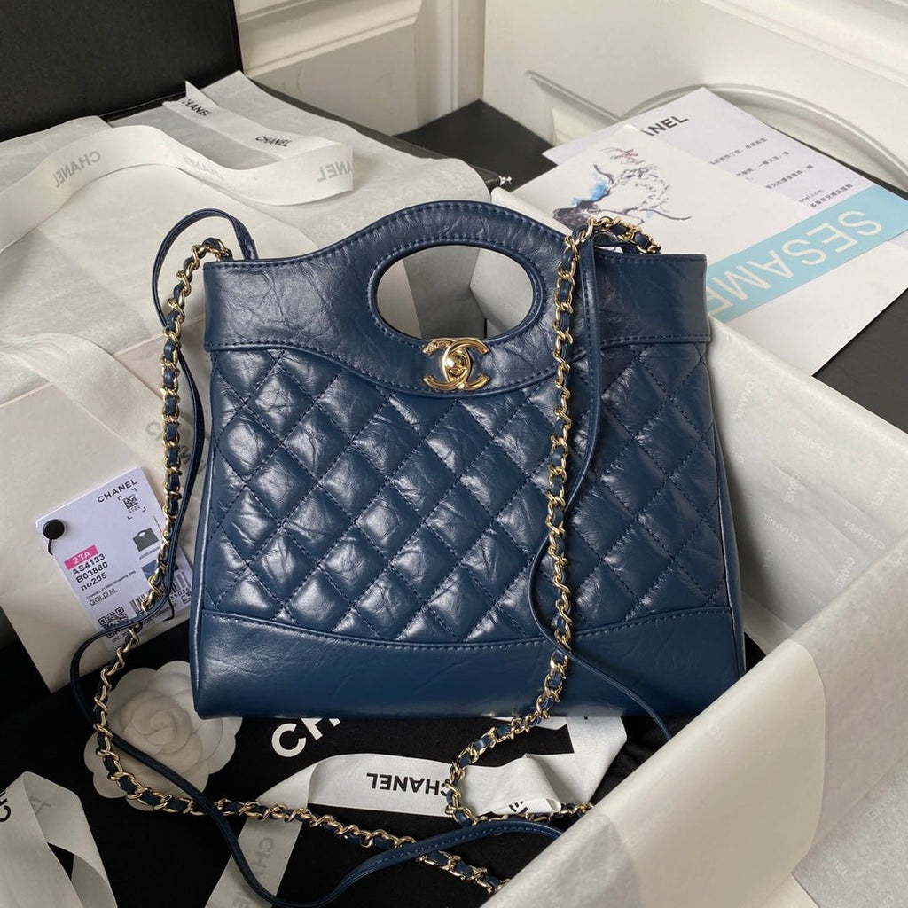ＣＨＮＥＬ31 MINI SHOPPING BAG BLUE