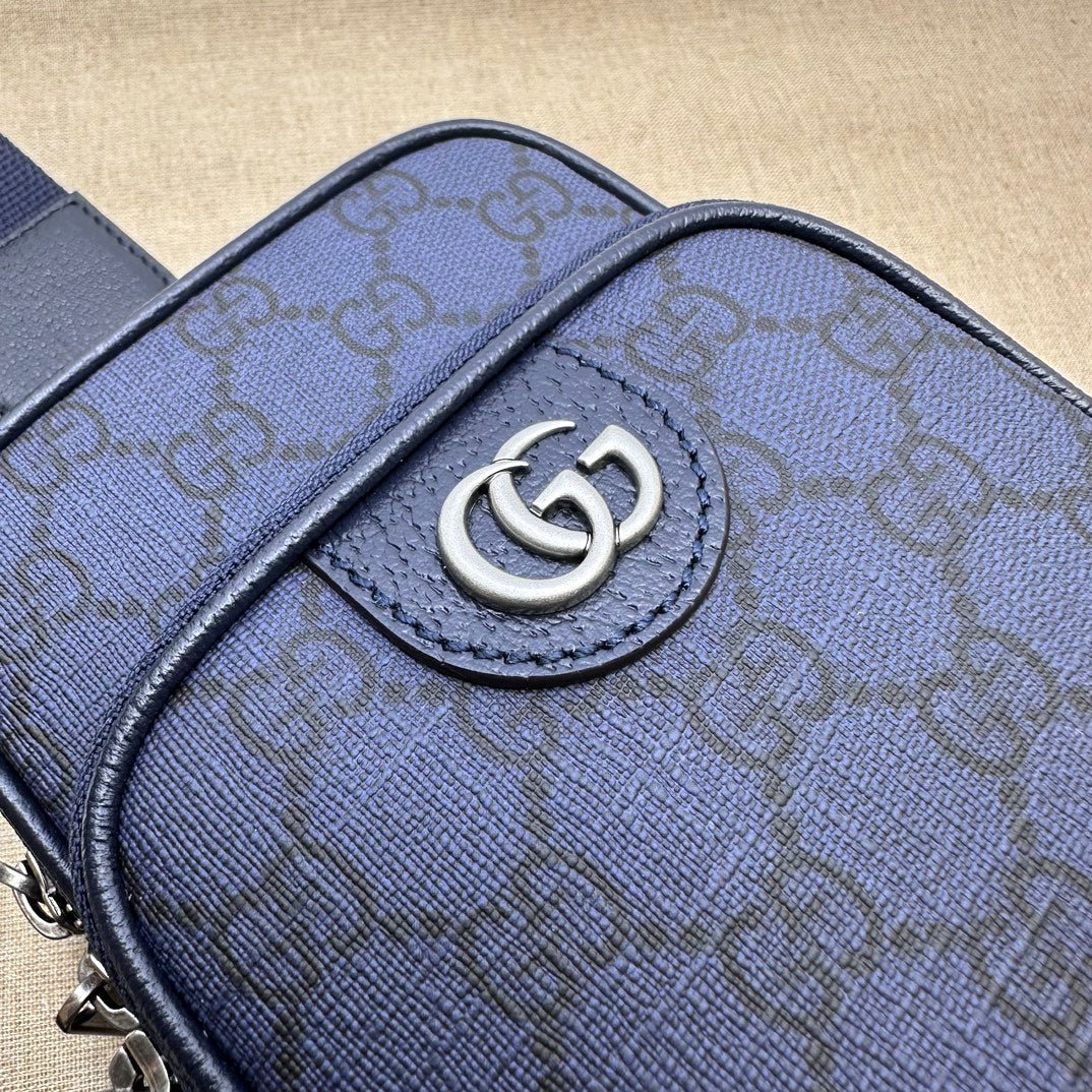 ＧＣＣＩOPHIDIA MINI SHOULDER BAG GG SUPREME NAVY