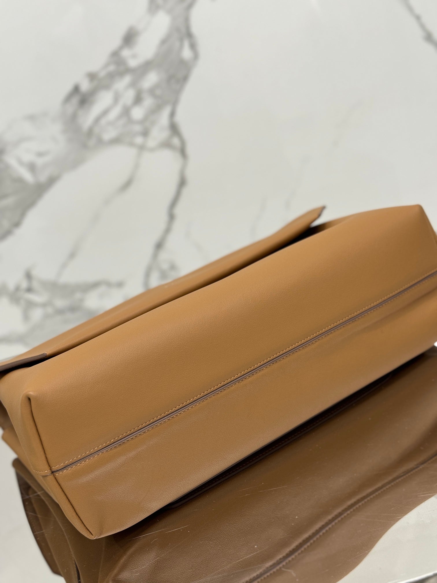 ＰＲＤＡ DOUX LARGE LEATHER SHOULDER BAG COGNAC