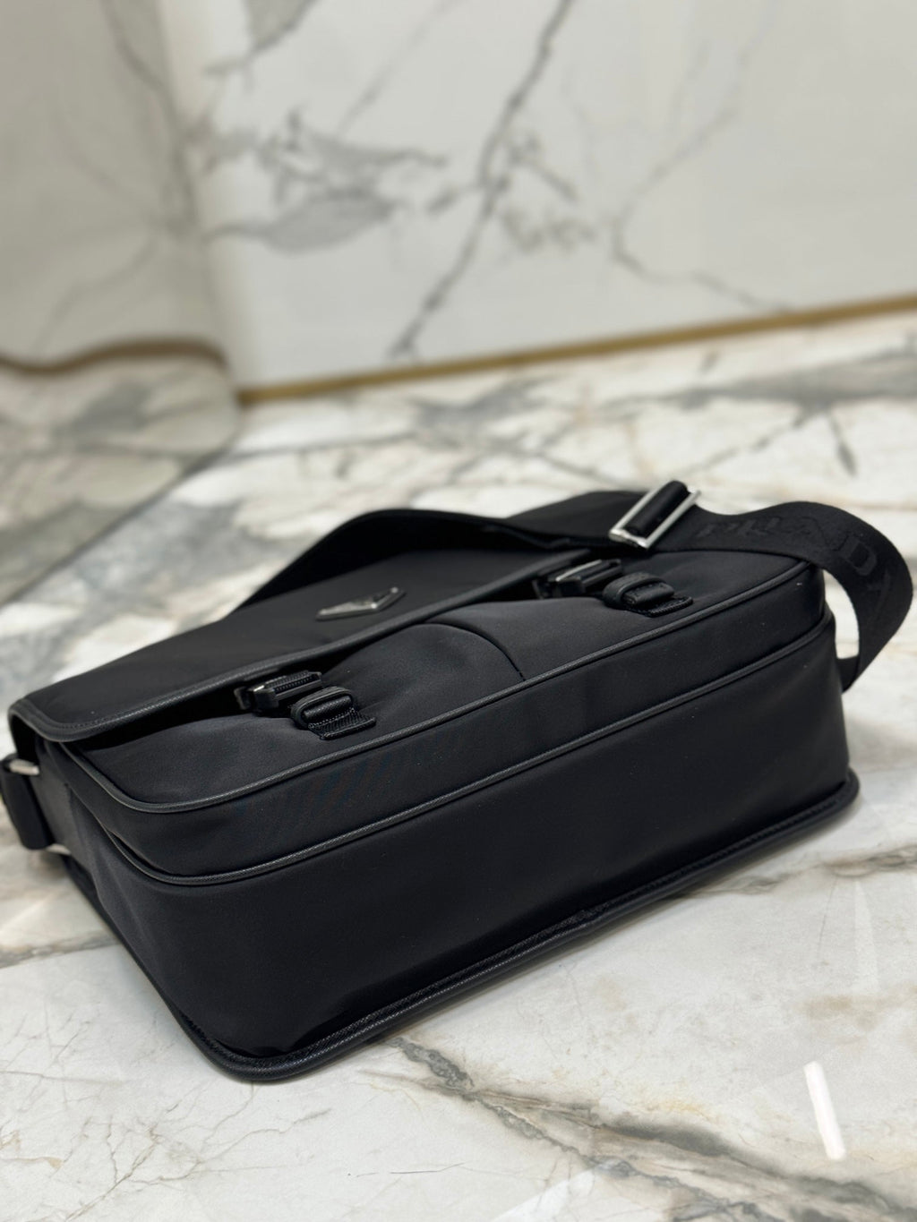 ＰＲＤＡ RE-NYLON AND SAFFIANO LEATHER SHOULDER BAG