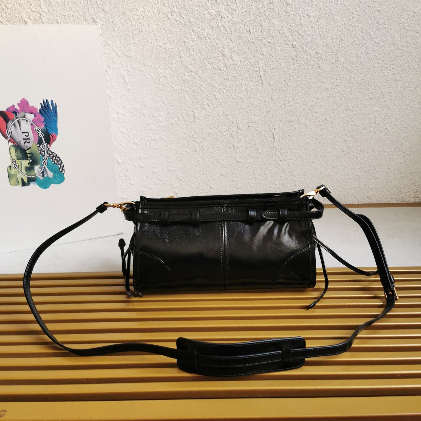 ＰＲＤＡ BONNIE SMALL LEATHER SHOULDER BAG