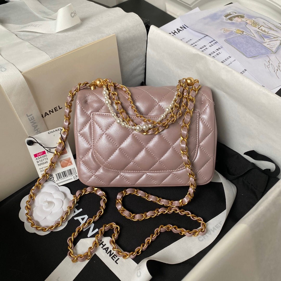 ＣＨＮＥＬ 24P CLASSIC HANDBAG PINK