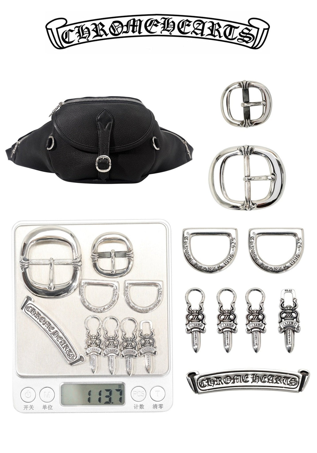 ＣＨＲＭ ＨＲＴＳ LEATHER SNAT PACK BLACK