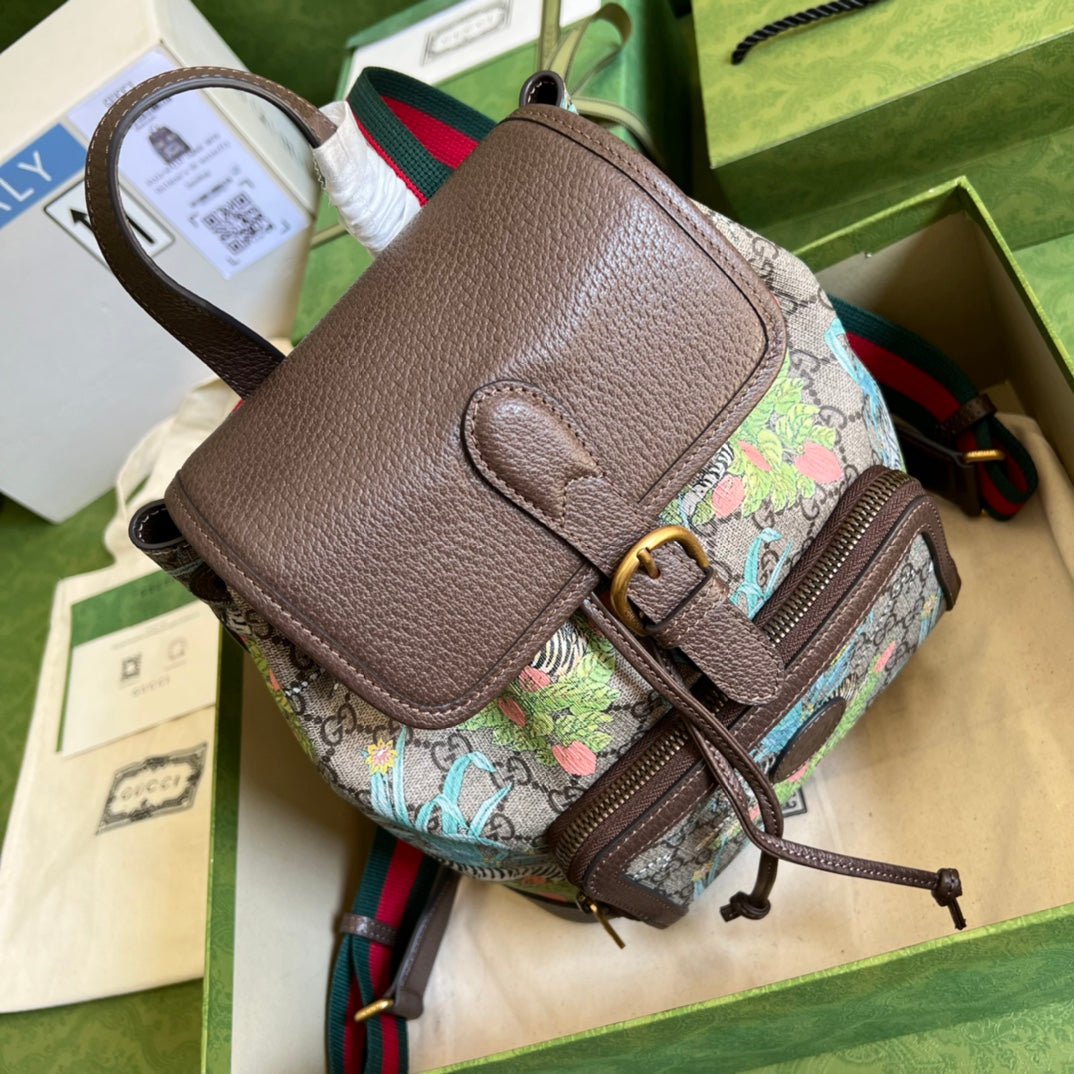 ＧＣＣＩTIGER GG BACKPACK BEIGE/EBONY