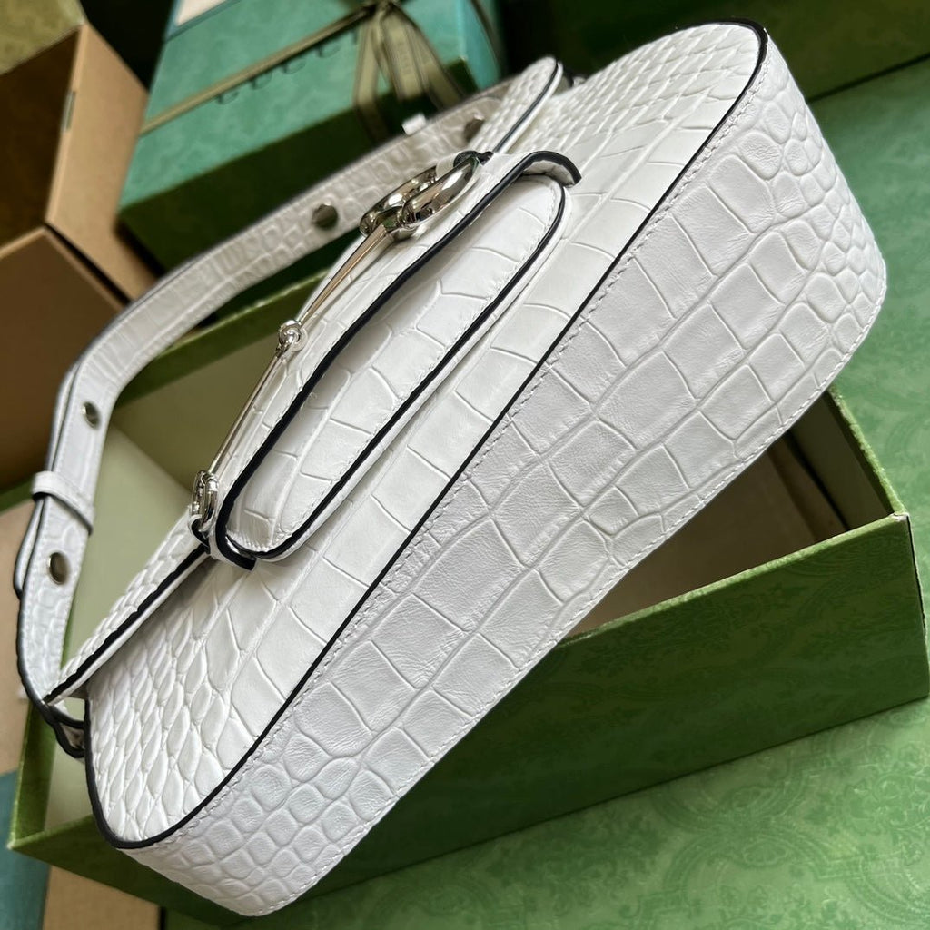 ＧＣＣＩHORSEBIT 1955 SMALL SHOULDER BAG WHITE