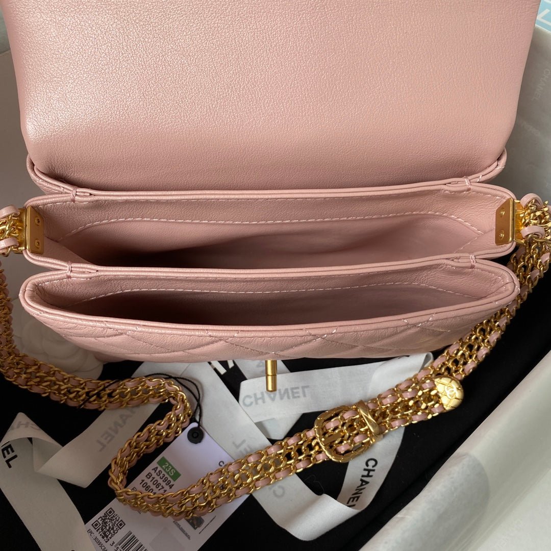 ＣＨＮＥＬSMALL FLAP BAG PINK